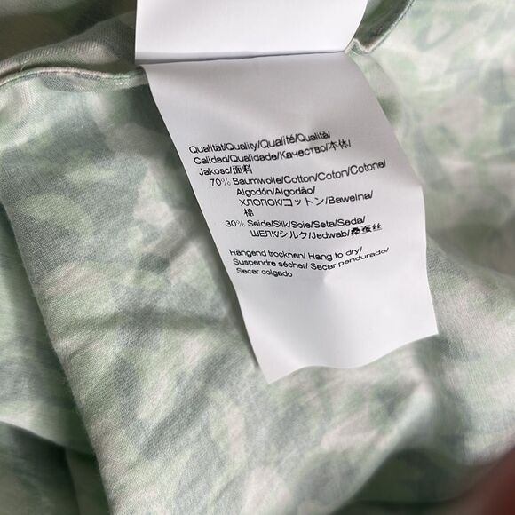 SHIRT DRESS IN COTTON AND SILK WITH FLORAL PRINT - Picture 11 of 14